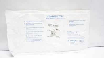 Teleflex 5-22111 Hudson RCI Sheridan Preformed Tracheal Tube 5.5ID x 7.6mmOD (x)